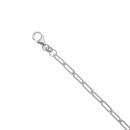 Silver Paperclip Link Bracelet 7.5" By Icesia