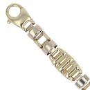 9ct Yellow and White Gold Fancy Bracelet 7.5"