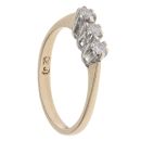 9ct Yellow Gold 0.20ct Brilliant Cut Diamond Trilogy Ring