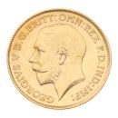 1915 George V Large Head UK Half Sovereign Coin