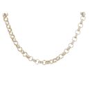 9ct Yellow Gold Cubic Zirconia Belcher Chain 20"