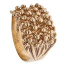 9ct Yellow Gold Four Row Keeper Ring
