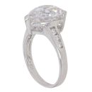 9ct White Gold Cubic Zirconia Heart Ring