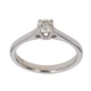 9ct White Gold 0.25ct Brilliant Cut Diamond Solitaire Ring