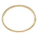 18ct Yellow Gold 0.33ct Brilliant Cut Diamond Hinged Bangle