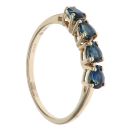 9ct Yellow Gold Sapphire Four Stone Fancy Ring