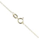 14ct Yellow Gold Children's Cubic Zirconia Flower Pendant and Chain 16"