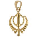 22ct Yellow Gold Khanda Pendant