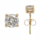 9ct Yellow Gold 0.65ct Brilliant Cut Diamond Stud Earrings