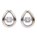 18ct White Gold 0.30ct Brilliant Cut Diamond Stud Earrings