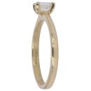 18ct Yellow Gold 0.50ct Emerald Cut Diamond Solitaire Ring
