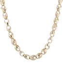 9ct Yellow Gold Patterned Tulip Chain 24"