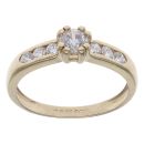 9ct Yellow Gold Cubic Zirconia Ring