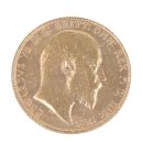 1909 Edward VII Large Head UK Full Sovereign Coin