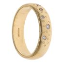 18ct Yellow Gold 0.08ct Diamond Fancy Ring