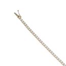 9ct Yellow Gold 5.00ct Brilliant Cut Lab Grown Diamond Tennis Bracelet 7"
