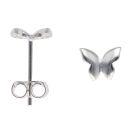 Silver Butterfly Stud Earrings