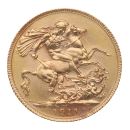 1911 George V Large Head Canada Full Sovereign Coin