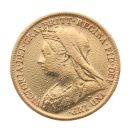 1900 Victoria Old Head UK Half Sovereign Coin