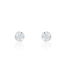 9ct White Gold 0.16ct Illusion Lab Grown Diamond Earrings