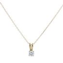 18ct Yellow Gold 0.30ct Brilliant Cut Diamond Pendant And Chain 18"