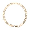 9ct Yellow Gold Curb Bracelet 7.5"