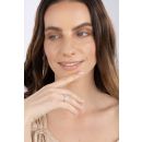 9ct White Gold 0.50ct Emerald Cut Lab Grown Diamond Five Stone Ring