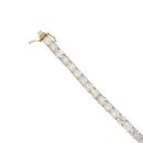 18ct Yellow Gold 19.76ct Brilliant Cut Diamond Tennis Bracelet 7.5"