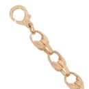 9ct Yellow Gold Patterned Tulip Bracelet 8"