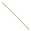 9ct Yellow Gold 0.50ct Brilliant Cut Diamond Tennis Bracelet 7.5"