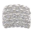 Silver Five Row Keeper Ring