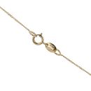 9ct Yellow Gold 0.57cts Diamond And Sapphire Pendant And 18" Chain