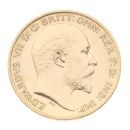1906 Edward VII Large Head UK Half Sovereign Coin