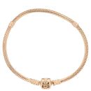 14ct Yellow Gold Pandora Snake Charm Bracelet 7"