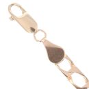 9ct Yellow Gold Square Curb Bracelet 7.5"