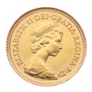 1982 Elizabeth II Decimal Portrait UK Half Sovereign Coin