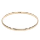 9ct Yellow Gold Plain Solid Bangle