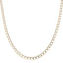 9ct Yellow Gold Curb Chain 22"