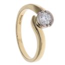 18ct Yellow Gold 0.33ct Brilliant Cut Diamond Solitaire Ring