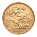 1906 Edward VII Large Head UK Half Sovereign Coin