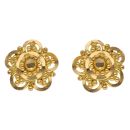 22ct Yellow Gold Granulation Stud Earrings