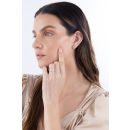 9ct White Gold 0.70ct Oval And Emerald Cut Lab Grown Diamond Ring