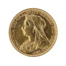 1896 Victoria Old Head Australia Full Sovereign Coin
