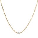 FOPE 18ct Yellow Gold 0.19ct Diamond Eka Necklace 18"