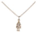 9ct Yellow Gold Multi-Gemstone Clown Pendant And Chain 18"
