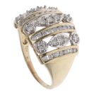 9ct Yellow Gold 0.75ct Brilliant Cut Diamond Fancy Ring