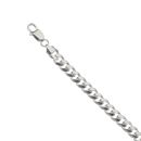 Silver Cuban Curb Bracelet 8.5"
