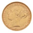 1886 Victoria Young Head Australia Full Sovereign Coin