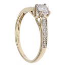 9ct Yellow Gold 0.33ct Diamond Solitaire Ring