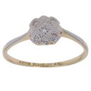 18ct Yellow Gold 0.05ct Brilliant Cut Diamond Cluster Ring
